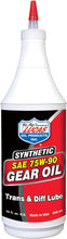 Load image into Gallery viewer, LUCAS SYNTHETIC GEAR OIL 75W-90 QT 10047
