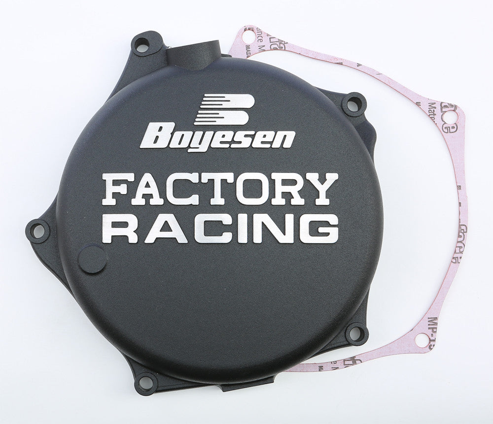 BOYESEN FACTORY RACING CLUTCH COVER BLACK CC-17AB