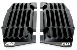 FLO MOTORSPORTS HIGH FLOW RADIATOR BRACES BLACK FLO 754BLK