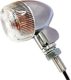 K&S TURN SIGNAL STYLE 1 CHROME W/CLEAR LENS 25-8324CM