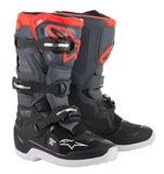 ALPINESTARS YOUTH TECH 7S BOOTS GREY/RED SZ 08 2015017-1133-8