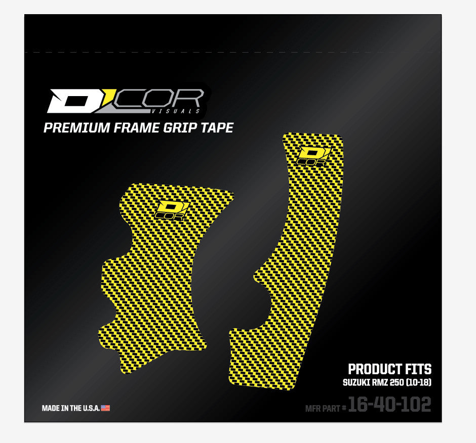 D'COR FRAME GRIP GUARD DECAL YELLOW 16-40-102