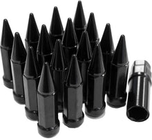 Load image into Gallery viewer, SEDONA SPIKE LUG NUT 3/8"-24 60' BLACK TAPERED W/KEY ALUG-SB-13BX