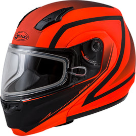 GMAX MD-04S MODULAR DOCKET SNOW HELMET MATTE NEON ORG/BLK XS G2042663