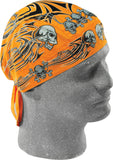 ZAN FLYDANNA ORANGE TRIBAL SKULL Z669