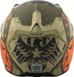 FLY RACING REVOLT LIBERATOR HELMET MATTE BROWN/ORANGE XL 73-8373-5