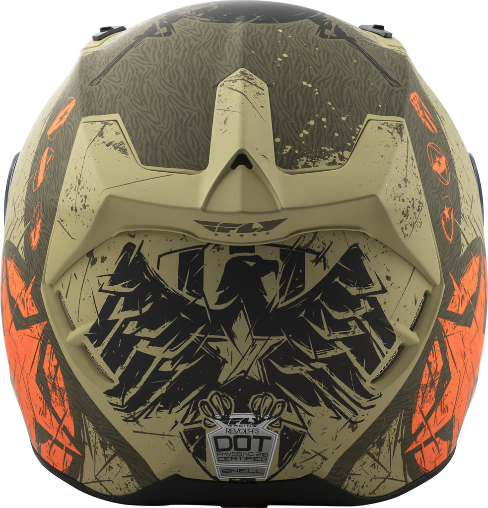 FLY RACING REVOLT LIBERATOR HELMET MATTE BROWN/ORANGE XS 73-8373-1