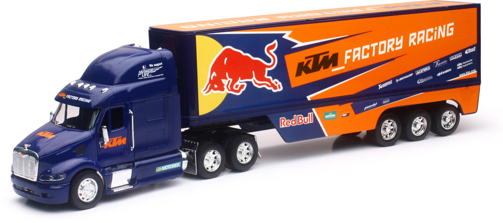 NEW-RAY REPLICA 1:32 SEMI TRUCK 17 RED BULL KTM RACE TRUCK 14393