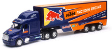 Load image into Gallery viewer, NEW-RAY REPLICA 1:32 SEMI TRUCK 17 RED BULL KTM RACE TRUCK 14393