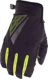 FLY RACING TITLE GLOVES BLACK/HI-VIS SZ 10 371-04910