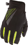 FLY RACING TITLE GLOVES BLACK/HI-VIS SZ 09 371-04909