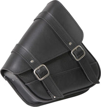 Load image into Gallery viewer, WILLIE &amp; MAX BLACK SYN LEATHER SWINGARM BAG 10.5" X 11.5" X 4.5" 59778-00