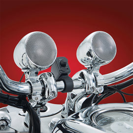 BIG BIKE PARTS BLUETOOTH SOUND SYSTEM CHROME 13-252BT