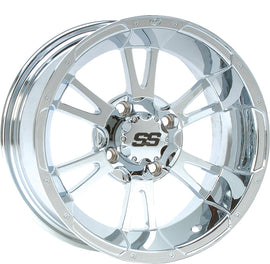 ITP SS112 ALLOY WHEEL CHROME 12X7 4/110 2+5 12SS71BX