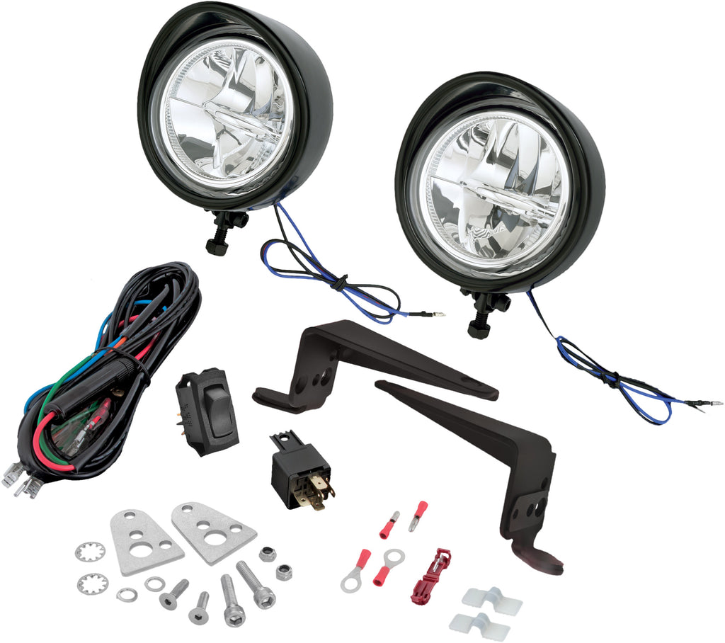 BIG BIKE PARTS 3 1/2" BLACK LED KIT VICTORY 30-110LBK