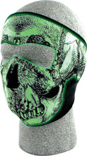 Load image into Gallery viewer, ZAN FULL FACE MASK BLACK/WHITE SKULL GLOW WNFM002G-atv motorcycle utv parts accessories gear helmets jackets gloves pantsAll Terrain Depot