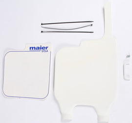 MAIER UNIVERSAL FRONT NUMBER PLATE (WHITE) 042131