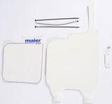 MAIER UNIVERSAL FRONT NUMBER PLATE (WHITE) 042131
