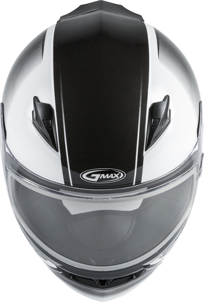 GMAX FF-49S HAIL SNOW HELMET W/ELEC SHIELD WHITE/BLACK XL G4491017