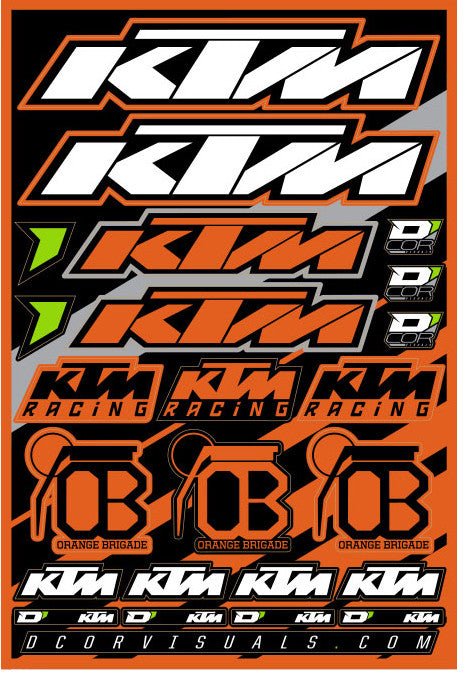 D'COR DECAL SHEET KTM 40-30-100