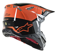Load image into Gallery viewer, ALPINESTARS S.TECH S-M8 TRIPLE HELMET ORANGE/GREY/BLACK MD 8301319-4184-M