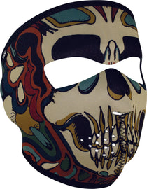 ZAN NEOPRENE FULL FACE PSYCHEDELIC SKULL WNFM179