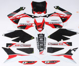 D'COR HONDA RACELINE GRAPHICS COMPLETE KIT BLACK 20-10-241