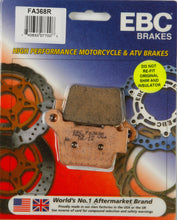 Load image into Gallery viewer, EBC BRAKE PADS FA368R-atv motorcycle utv parts accessories gear helmets jackets gloves pantsAll Terrain Depot