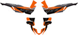 D'COR YAMAHA YXZ COMPLETE GRAPHIC KIT ORANGE/BLACK 20-50-469