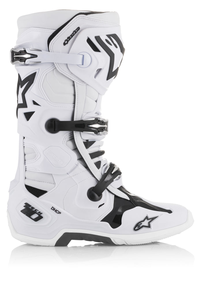ALPINESTARS TECH 10 BOOTS WHITE SIZE 14 2010020-20-14