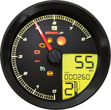 Load image into Gallery viewer, KOSO SPEEDO / TACH BLK BEZEL LCD COLOR CHANGE DISPLAY BA051211