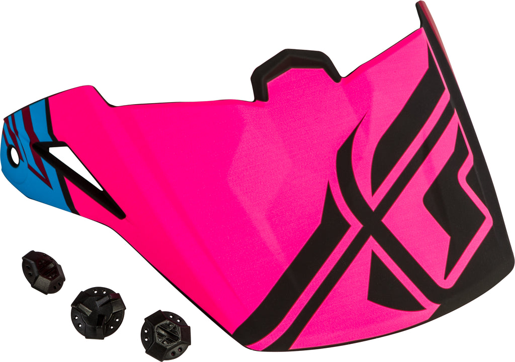 FLY RACING ELITE GUILD VISOR MATTE PINK/BLUE 73-88129