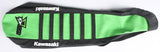 D'COR SEAT COVER BLACK/GREEN W/RIBS 30-20-460
