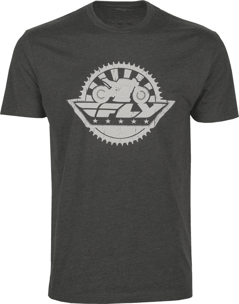 FLY RACING FLY SPROCKET TEE GREY MD GREY MD 352-0361~3-atv motorcycle utv parts accessories gear helmets jackets gloves pantsAll Terrain Depot