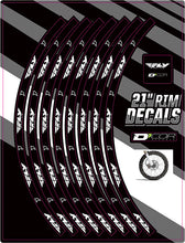 Load image into Gallery viewer, D'COR RIM DECALS 21" FLY LOGO FRONT 40-80-212