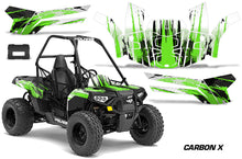 Load image into Gallery viewer, ORV Decal Graphics Kit ATV Wrap For Polaris Sportsman ACE 150 2017-2018 CARBONX GREEN-atv motorcycle utv parts accessories gear helmets jackets gloves pantsAll Terrain Depot