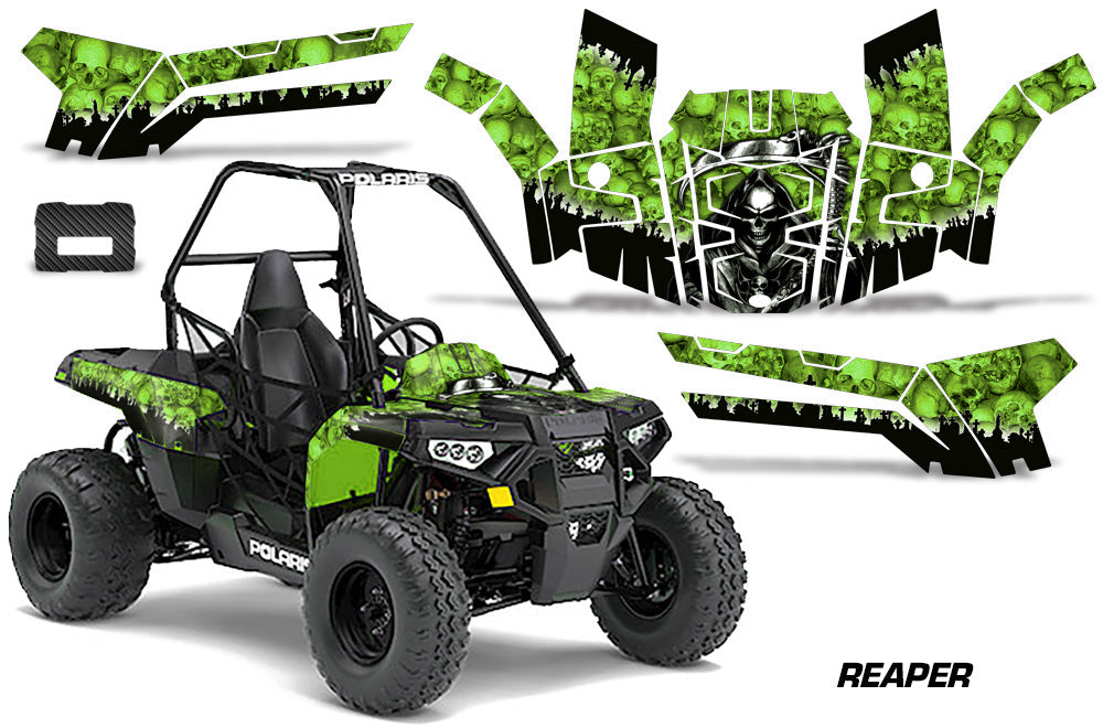 ORV Decal Graphics Kit ATV Wrap For Polaris Sportsman ACE 150 2017-2018 REAPER GREEN-atv motorcycle utv parts accessories gear helmets jackets gloves pantsAll Terrain Depot