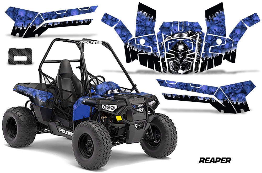 ORV Decal Graphics Kit ATV Wrap For Polaris Sportsman ACE 150 2017-2018 REAPER BLUE-atv motorcycle utv parts accessories gear helmets jackets gloves pantsAll Terrain Depot
