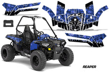 Load image into Gallery viewer, ORV Decal Graphics Kit ATV Wrap For Polaris Sportsman ACE 150 2017-2018 REAPER BLUE-atv motorcycle utv parts accessories gear helmets jackets gloves pantsAll Terrain Depot