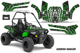 ORV Decal Graphics Kit ATV Wrap For Polaris Sportsman ACE 150 2017-2018 WIDOW GREEN BLACK