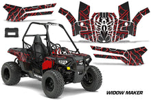 Load image into Gallery viewer, ORV Decal Graphics Kit ATV Wrap For Polaris Sportsman ACE 150 2017-2018 WIDOW RED BLACK-atv motorcycle utv parts accessories gear helmets jackets gloves pantsAll Terrain Depot