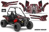 ORV Decal Graphics Kit ATV Wrap For Polaris Sportsman ACE 150 2017-2018 WIDOW RED BLACK