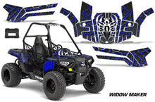 Load image into Gallery viewer, ORV Decal Graphics Kit ATV Wrap For Polaris Sportsman ACE 150 2017-2018 WIDOW BLUE BLACK-atv motorcycle utv parts accessories gear helmets jackets gloves pantsAll Terrain Depot