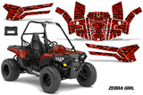 ORV Decal Graphics Kit ATV Wrap For Polaris Sportsman ACE 150 2017-2018 ZEBRA RED