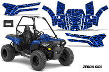 Load image into Gallery viewer, ORV Decal Graphics Kit ATV Wrap For Polaris Sportsman ACE 150 2017-2018 ZEBRA BLUE-atv motorcycle utv parts accessories gear helmets jackets gloves pantsAll Terrain Depot
