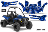 ORV Decal Graphics Kit ATV Wrap For Polaris Sportsman ACE 150 2017-2018 ZEBRA BLUE