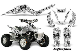 ATV Graphics Kit Decal Sticker Wrap For Apex Pro Shark 70/90 2006-2009 BUTTERFLIES BLACK WHITE-atv motorcycle utv parts accessories gear helmets jackets gloves pantsAll Terrain Depot