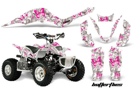 ATV Graphics Kit Decal Sticker Wrap For Apex Pro Shark 70/90 2006-2009 BUTTERFLIES PINK WHITE-atv motorcycle utv parts accessories gear helmets jackets gloves pantsAll Terrain Depot