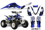 ATV Graphics Kit Decal Sticker Wrap For Apex Pro Shark 70/90 2006-2009 CARBONX BLUE