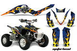 ATV Graphics Kit Decal Sticker Wrap For Apex Pro Shark 70/90 2006-2009 MOTORHEAD BLUE